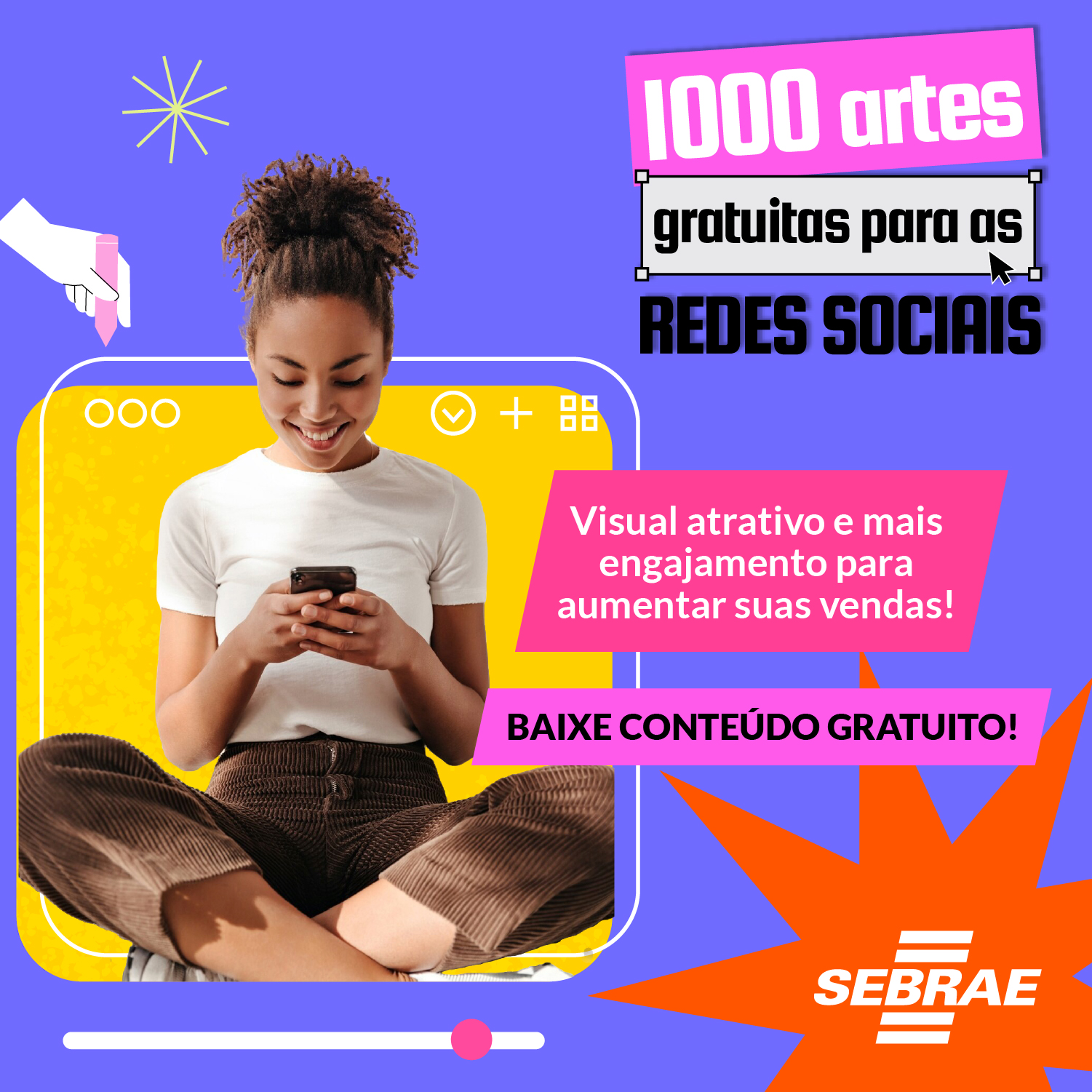 Mil artes para as redes sociais